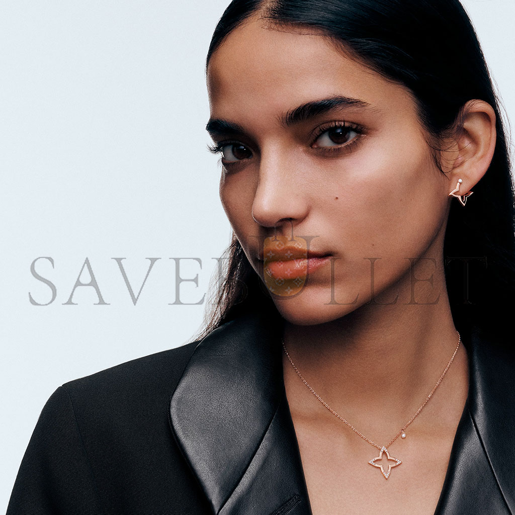 l**is v*t*n ombre blossom pendant, pink gold and Di*m*nds q03083